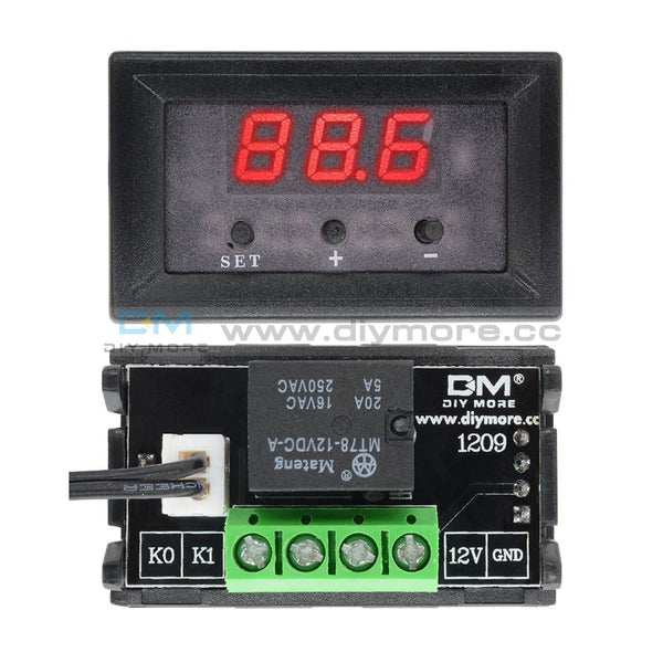 Case Digital 12V W1209 Thermostat Temperature Controller Switch Sensor 50-110°C 