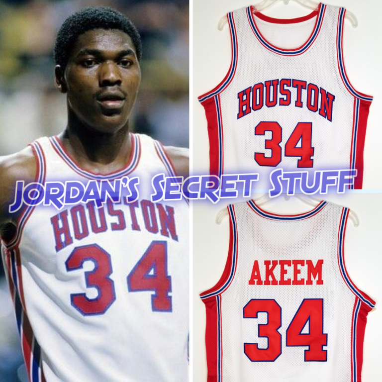 hakeem olajuwon university of houston jersey