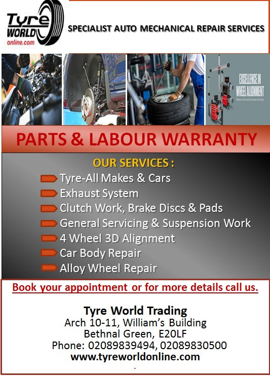Tyreworldonline Parts and Labour Services