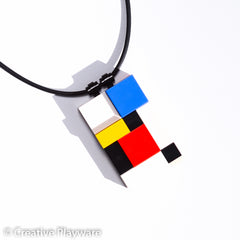 DE STIJL-GERRIT No. 7 pendant made with LEGO bricks