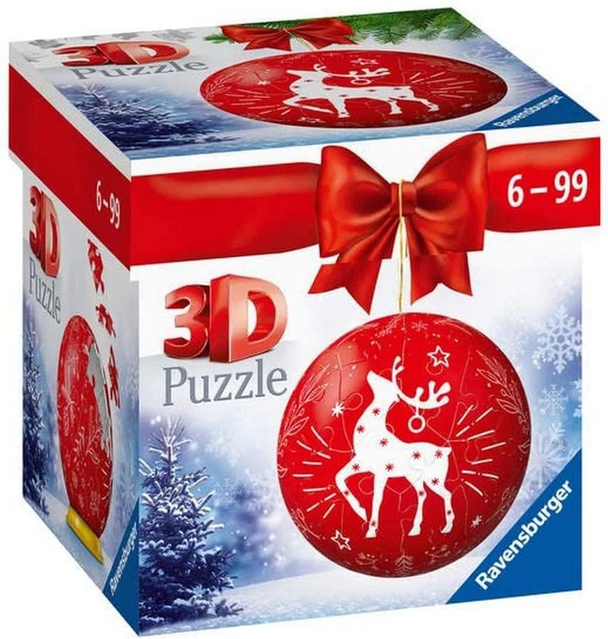 machine Diagnostiseren Ik was verrast Ravensburger Red Reindeer Christmas Bauble 3D Puzzle-Ball (54 Pieces) – PDK