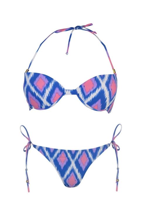 Ladies Branded SoulCal Stylish Summer Mesh Bikini Top Briefs Swimwear 