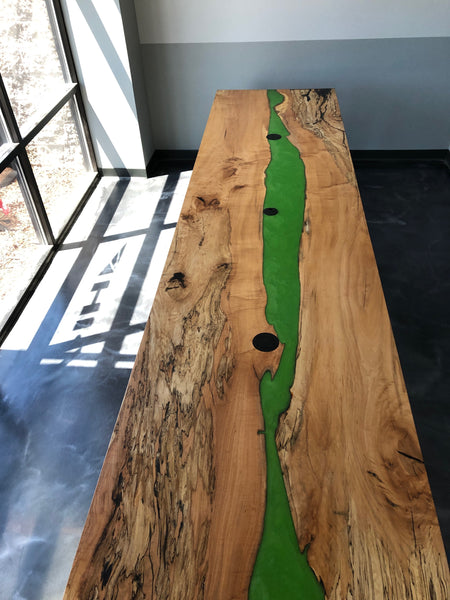 Spalted Maple Epoxy River Table