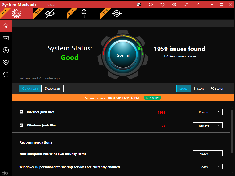 IOLO System Mechanic Activation Finish