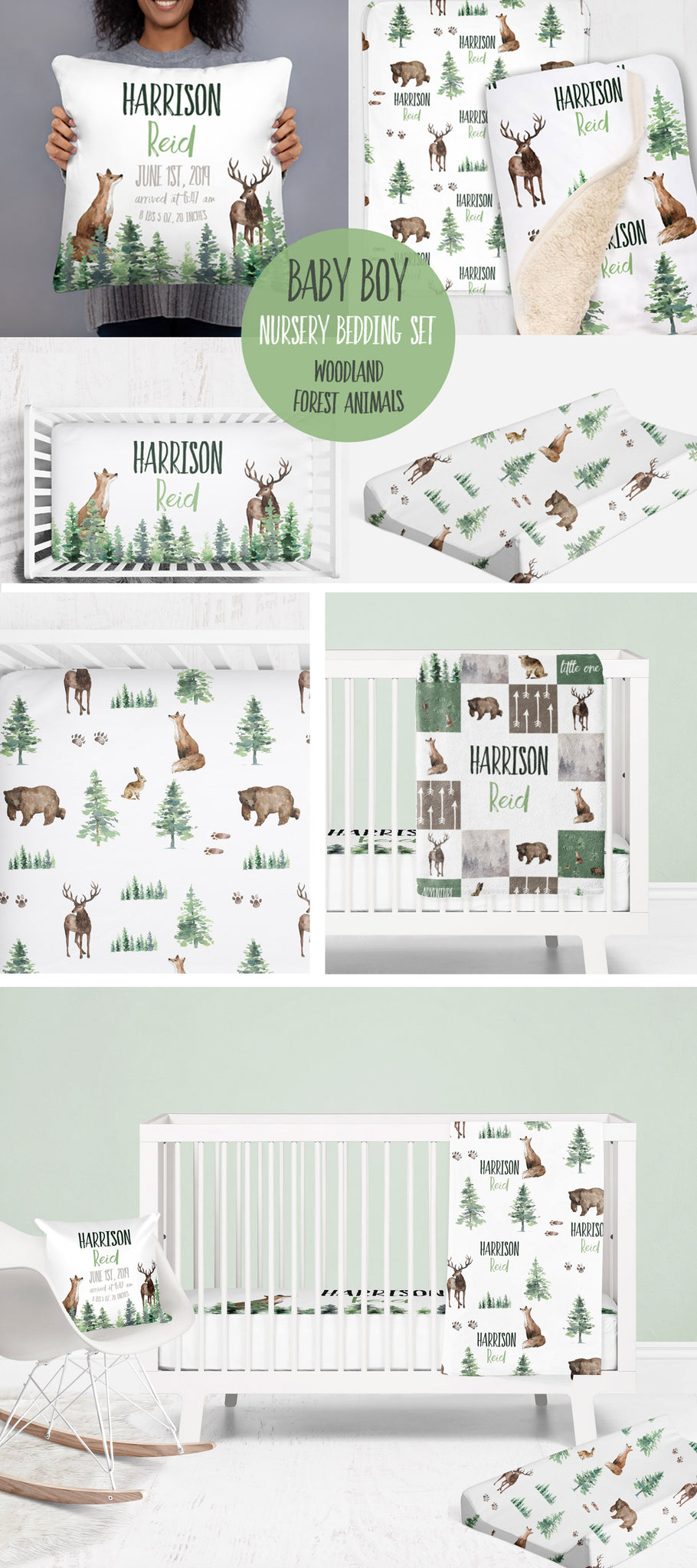 woodland nursery bedding set