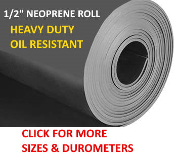 Pijl boycot Pakistaans 1/2" THICK NEOPRENE RUBBER ROLL – American Material Supply