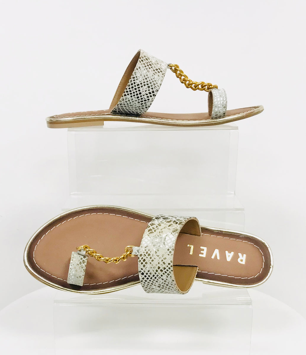 ravel gold sandals