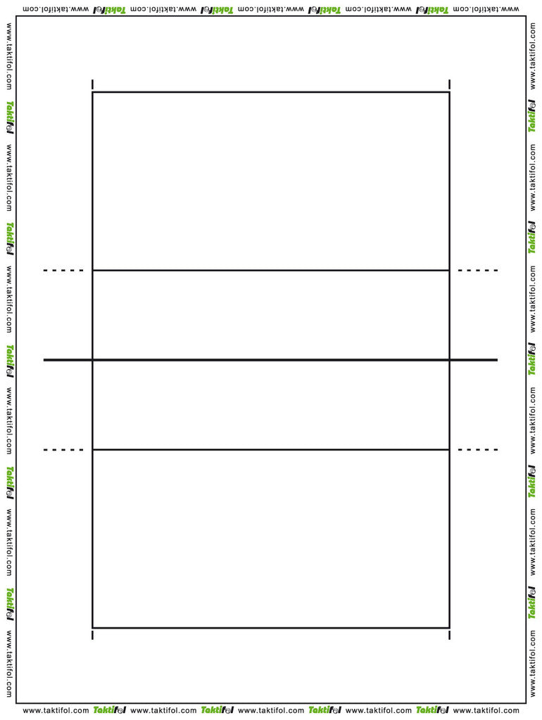 Blank Volleyball Rotation Sheets White Gold
