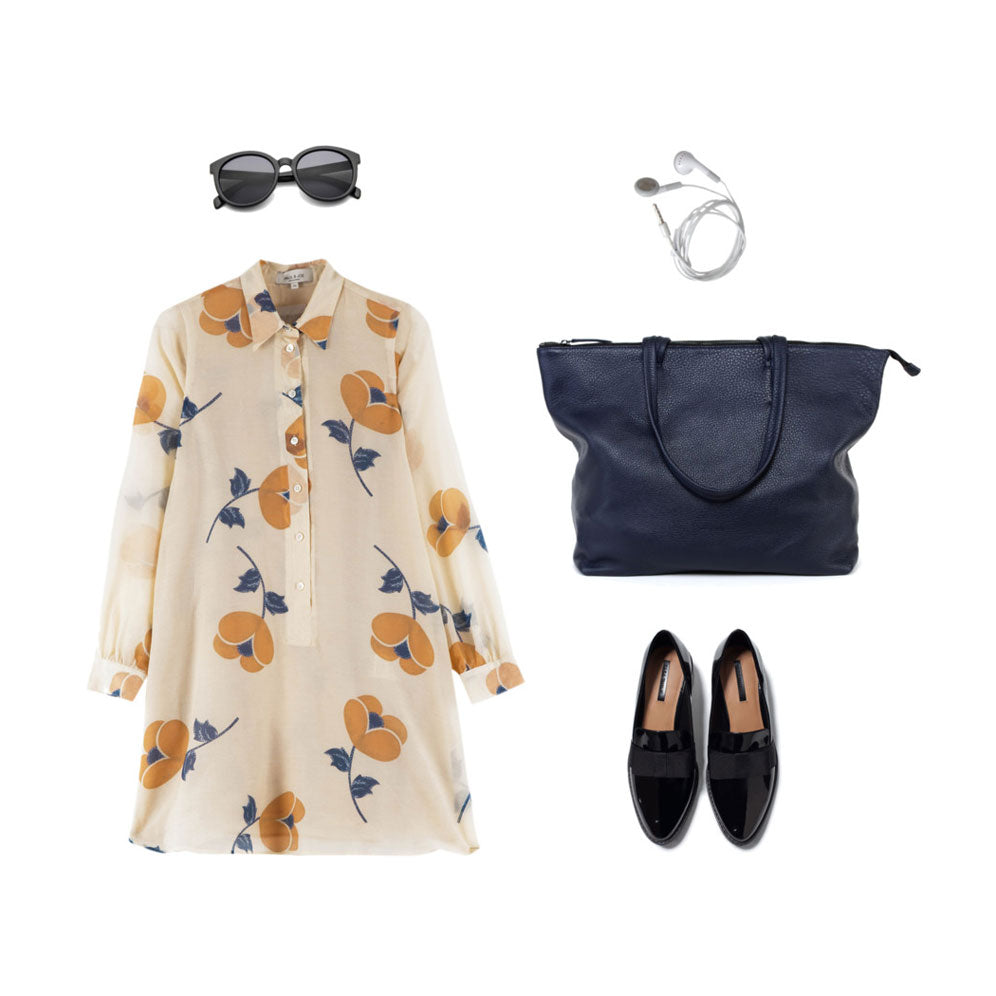 workwear with floral print