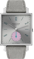 Nomos Glashutte Watch Tetra Silvercut Sapphire Crystal 477