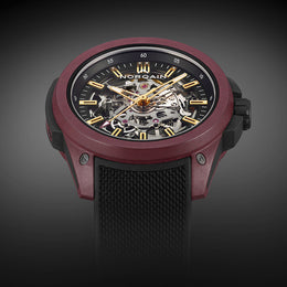 Norqain Watch Wild One Skeleton Burgundy Limited Edition