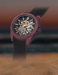 Norqain Watch Wild One Skeleton Burgundy Limited Edition