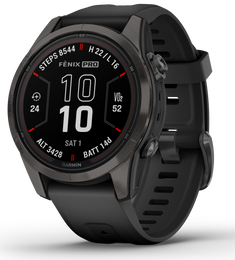 Garmin Watch Fenix 7S Pro Sapphire Solar Carbon Grey Titanium 010-02776-11