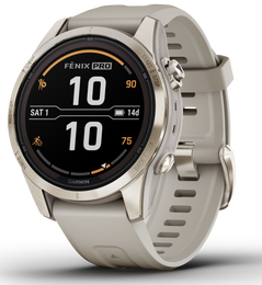 Garmin Watch Fenix 7S Pro Sapphire Solar Soft Gold 010-02776-15