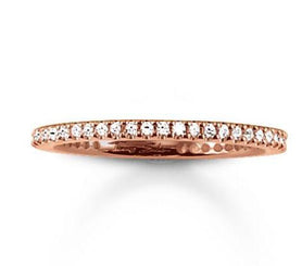 Thomas Sabo Glam and Soul Rose Gold White Zirconia Ring, TR1980-416-14.