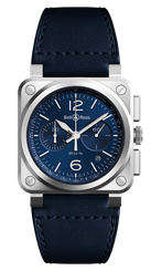 Bell & Ross Watch BR 03 94 Blue Steel BR0394-BLU-ST/SCA