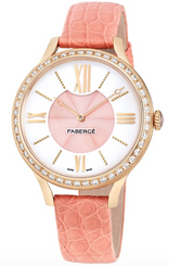 Faberge Watch Lady 18ct Rose Gold White and Pink Dial 771WA1497