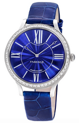 Faberge Watch Lady 18ct White Gold Blue Dial 773WA1503