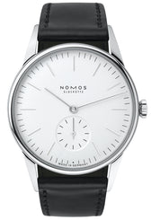 Nomos Glashutte Watch Orion White Steel Back 331