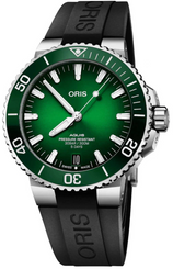 Oris Watch Aquis Date Calibre 400 Green 01 400 7763 4157-07 4 24 74EB