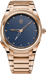 Parmigiani Fleurier Watch Tonda PF GMT Rattrapante Gold Milano Blue