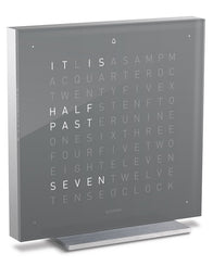 QLOCKTWO Touch Early Grey Tea Table Clock 13.5cm T4SENEG
