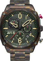 AVI-8 Watch Hawker Hunter Retrograde Chronograph Ground Camo AV-4052-22