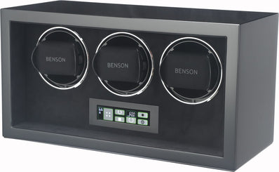 Benson Watch Winder Compact Triple 3.BS Black Compact Triple 3.BS