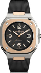 Bell & Ross Watch BR 05 Black Steel & Gold BR05A-BL-STPG/SRB