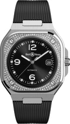 Bell & Ross Watch BR 05 Diamond Rubber BR05A-BL-STFLD/SRB