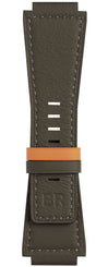 Bell & Ross Strap BR01/BR03 Calfskin Khaki Orange Reversible XL