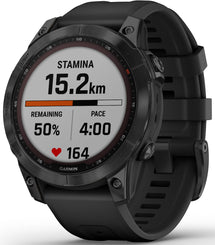 Garmin Watch Fenix 7 Sapphire Black DLC Titanium DLC 010-02540-35