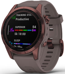 Garmin Watch Fenix 7S Sapphire Solar Dark Bronze Titanium