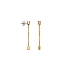 Fope Aria 18ct Yellow Gold 0.09ct Diamond Pendant Earrings OR890 BBR.
