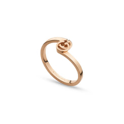 Gucci GG Running 18ct Rose Gold Ring YBC457122001