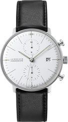 Junghans Watch Max Bill Chronoscope Sapphire Crystal 27/4600.02