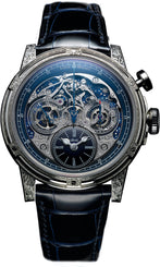 Louis Moinet Watch Memoris Red Eclipse White Gold Hand Engraved LM-54.71.21