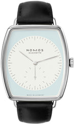 Nomos Glashutte Watch Lux White Gold Light Blue Sapphire Crystal 920