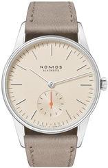 Nomos Glashutte Watch Orion 33 Champagne Steel Back 327