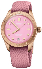 Oris Watch Divers Sixty Five Cotton Candy Bronze Lipstick Pink 01 733 7771 3158-07 3 19 04BR