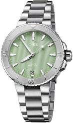 Oris Watch Aquis Date Seafoam Green 01 733 7770 4157-07 8 18 05P