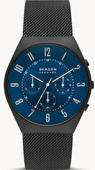 Skagen Watch Grenen Chronograph Midnight Steel Mens SKW6841