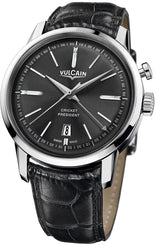 Vulcain Watch 50s Presidents Special Cricket Steel Black 160151.325L