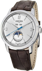 Vulcain Watch 50s Presidents Moonphase Steel silver 580158.327L