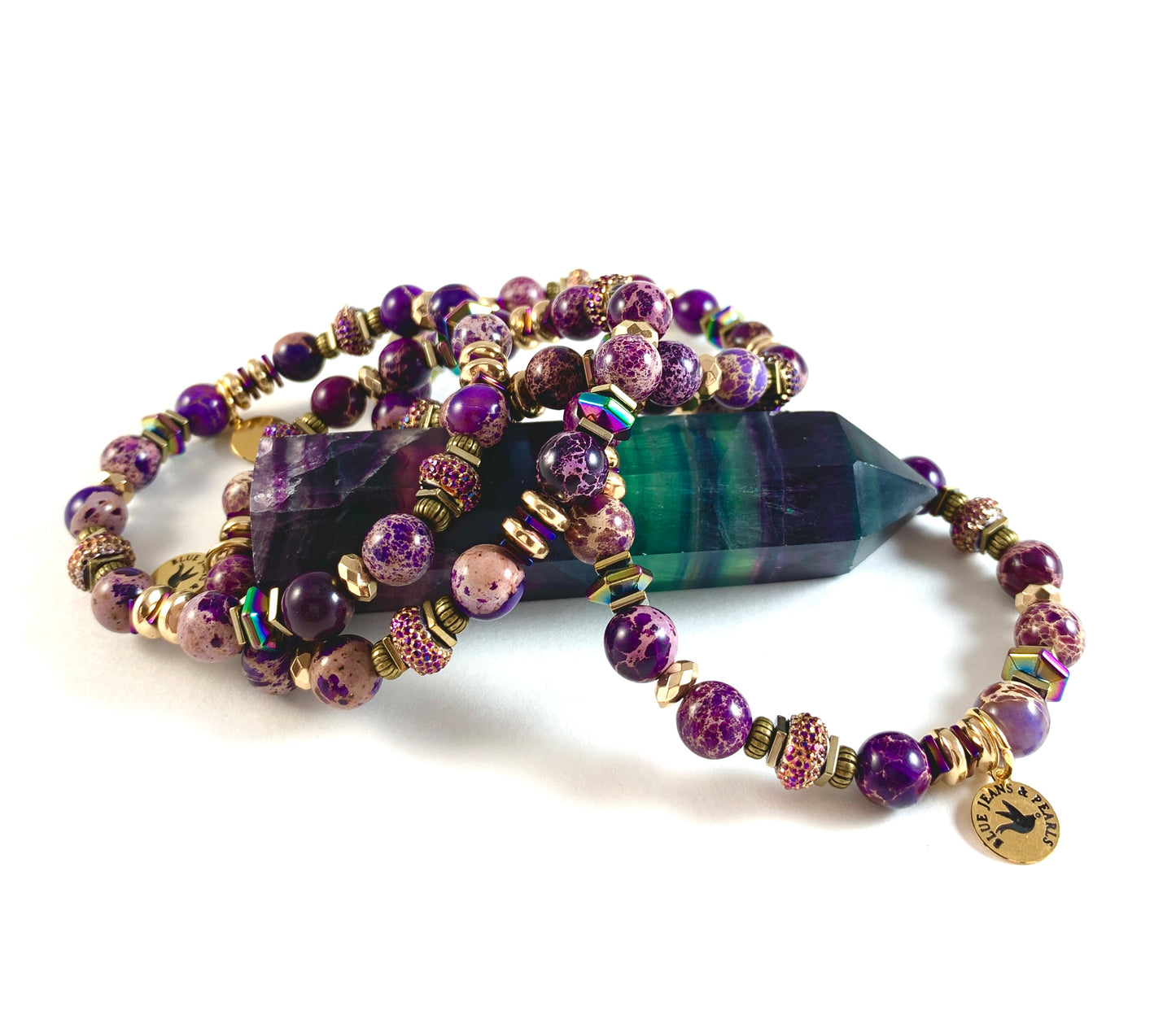 Purple Jasper & Hematite