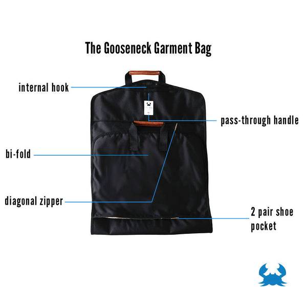 Gooseneck Garment Bag, Made in Minnesota