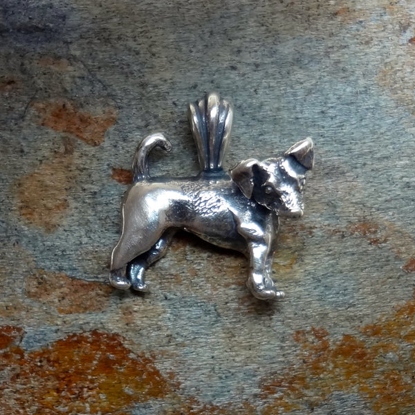 Silver Standing Jack Russell Terrier Pendant â€“ All Animal Jewelry ...