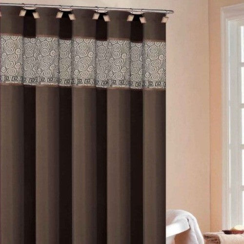 Shower Curtains Brown  Home Decorating Ideas