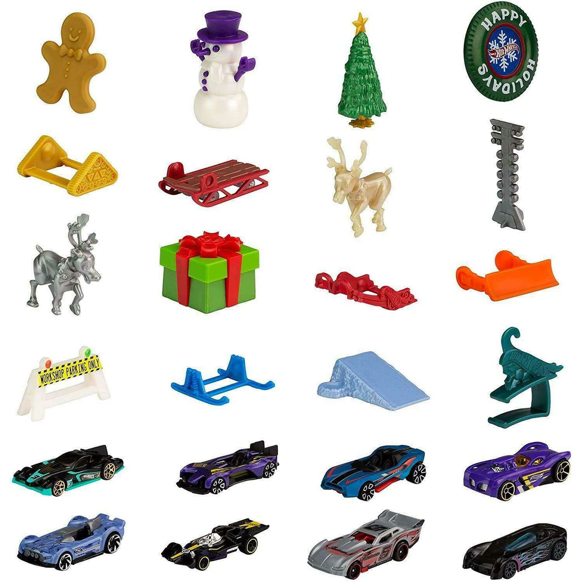 Hot Wheels GTD78 Adventskalender Weihnachtskalender 2021 Kinder Spielzeug Autos 