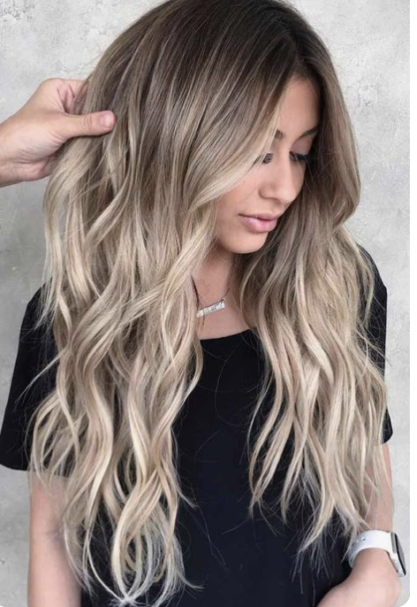 4 24 16 Rooted Ombre Brown Roots To Dark Blonde Ombre Balayage Tape Hair Extensions